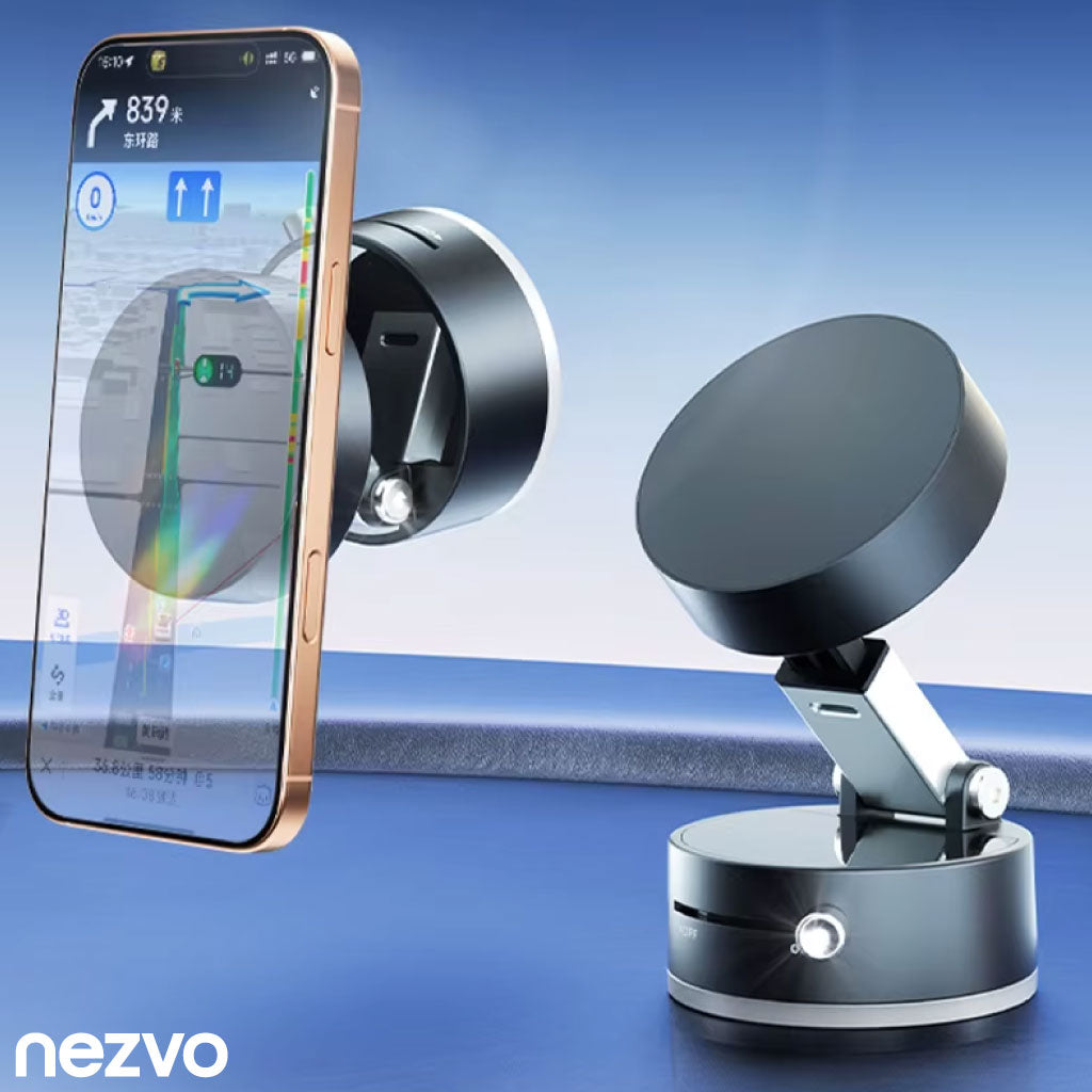 Mini Support Téléphone à Ventouse Magnétique – Double Face, Pliable et Ultra Stable !