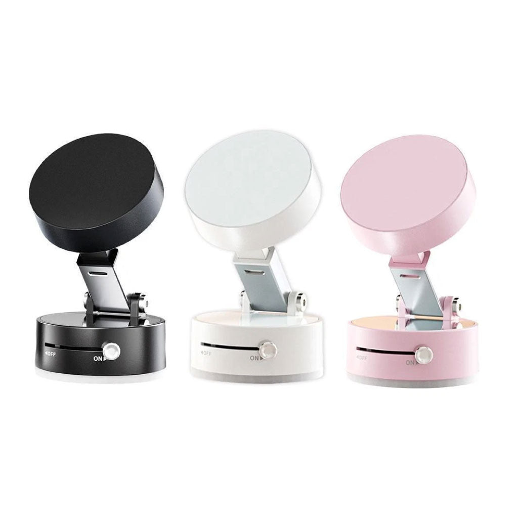 Mini Support Téléphone à Ventouse Magnétique – Double Face, Pliable et Ultra Stable !