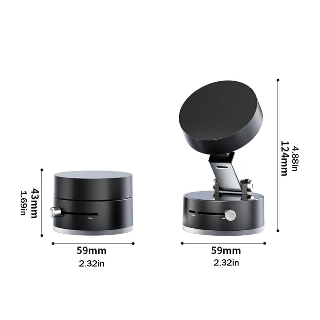 Mini Support Téléphone à Ventouse Magnétique – Double Face, Pliable et Ultra Stable !