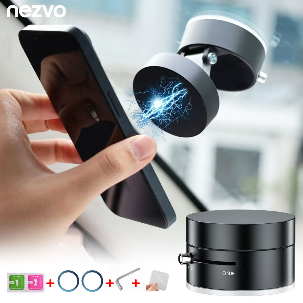 Mini Support Téléphone à Ventouse Magnétique – Double Face, Pliable et Ultra Stable !