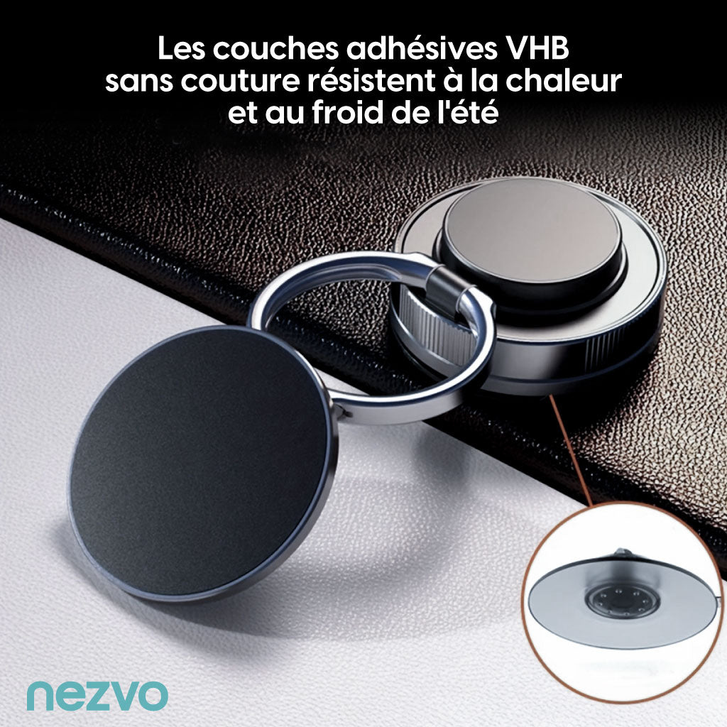 Support Téléphone Magnétique 360° à Ventouse – Fixation Ultra-Solide & Rotation Illimitée !
