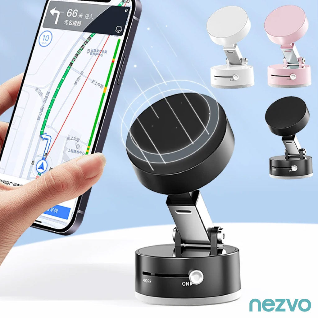 Mini Support Téléphone à Ventouse Magnétique – Double Face, Pliable et Ultra Stable !