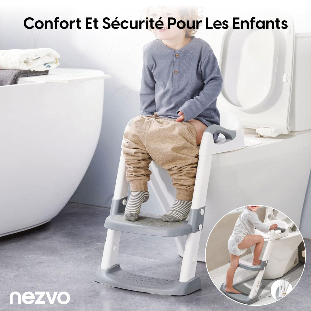 Réducteur de Toilette avec Escalier Intégré – Apprentissage Facile et Autonomie Totale