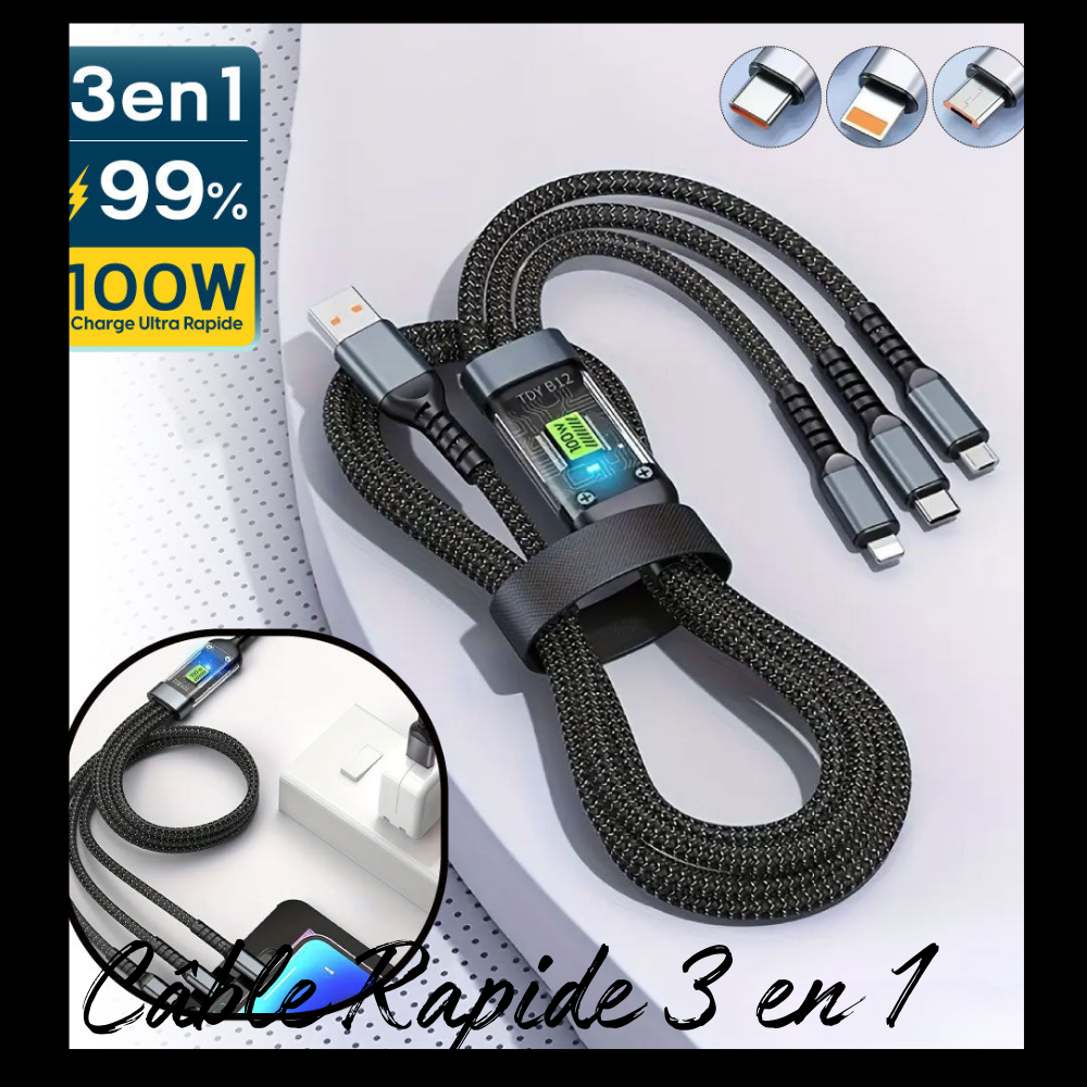 Chargeur Rapide 3 en 1